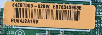 KIT DE TARJETAS PARA TV LG MAIN EBT63439838 / EAX66242603 / T-CON 6871L-3653A / 6870C-0171D / FUENTE EAY6389101 / EAX66203101 / LGP4760RI-15CH2 / PANEL LC550DUE (MG)(A3) / MODELO 55LF6000-UB.BUSCLOR - Imagen 3